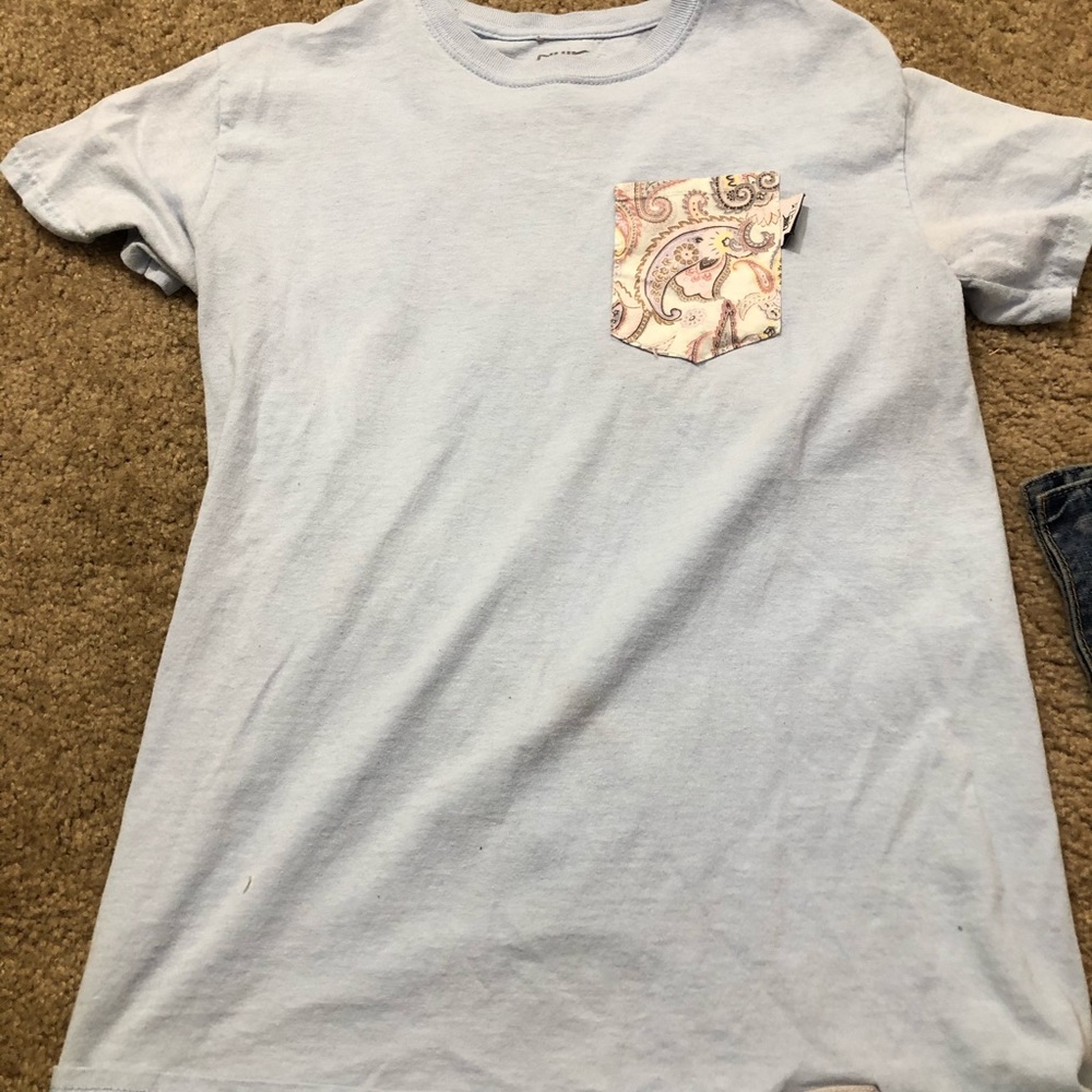 Baby blue shirt